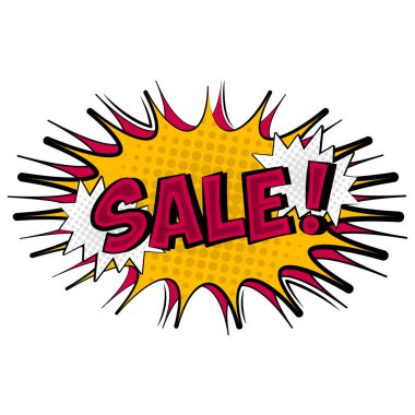 Komik kabarcık sohbet satışı