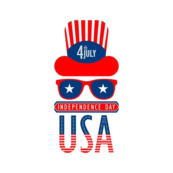 Happy 4th of July graphic design — Stock Vector