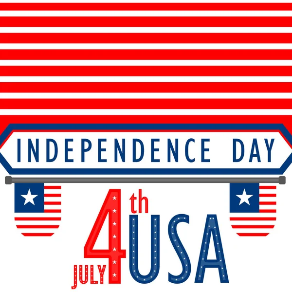 Happy 4th of July graphic design — Stock Vector