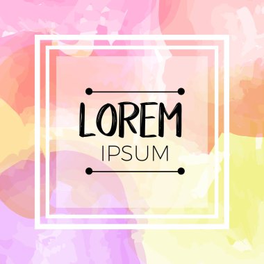 Retro suluboya çerçeve