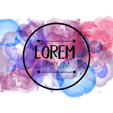 Retro suluboya çerçeve