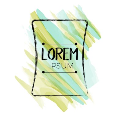 Retro suluboya çerçeve