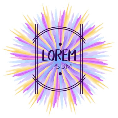 Retro suluboya çerçeve