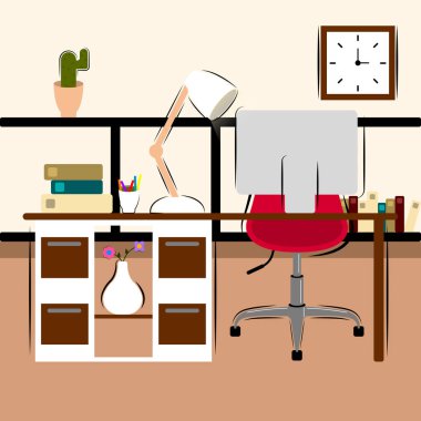 Ofis işyeri görünümü