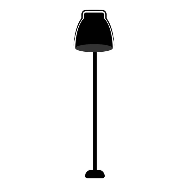 Geïsoleerd vloerlamp icoon — Stockvector
