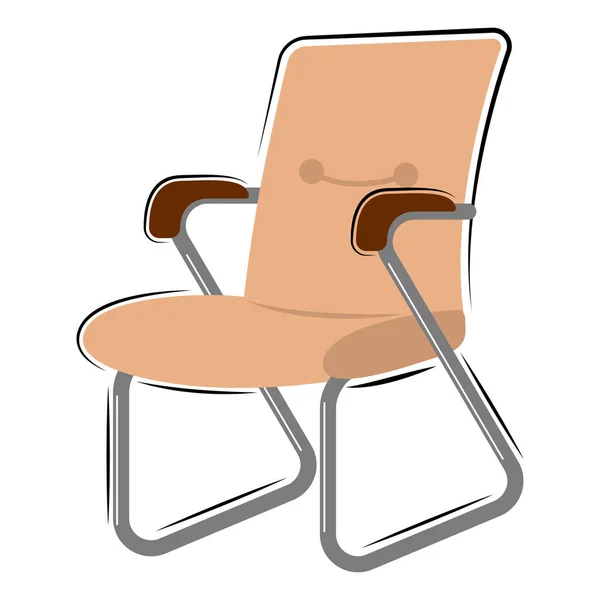 Chaise de bureau moderne isolée — Image vectorielle