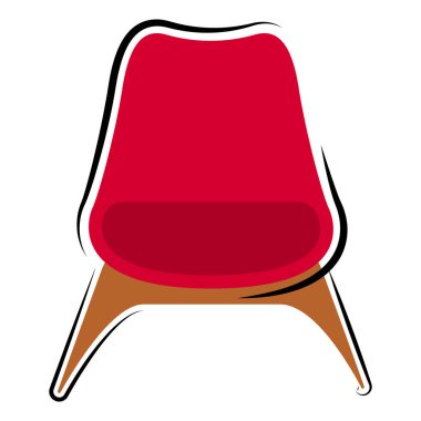 İzole modern ofis koltuğu