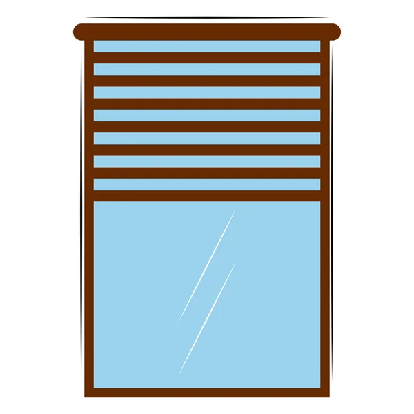 Isoliertes Fenster mit Rahmen — Stockvektor