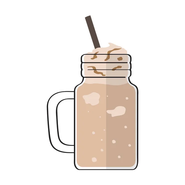 Ícone de frappe isolado — Vetor de Stock