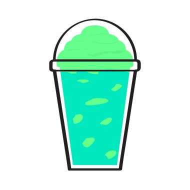 İzole frappe simgesi