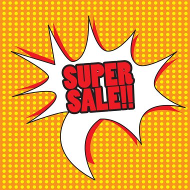 Komik kabarcık sohbet satışı