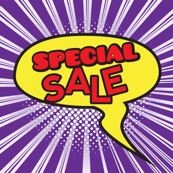 Comic bubble chat sale — Stock Vector