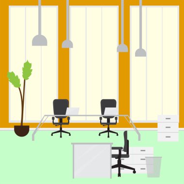 Ofis işyeri görünümü