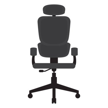 Ofis sandalyesinin ön görünümü