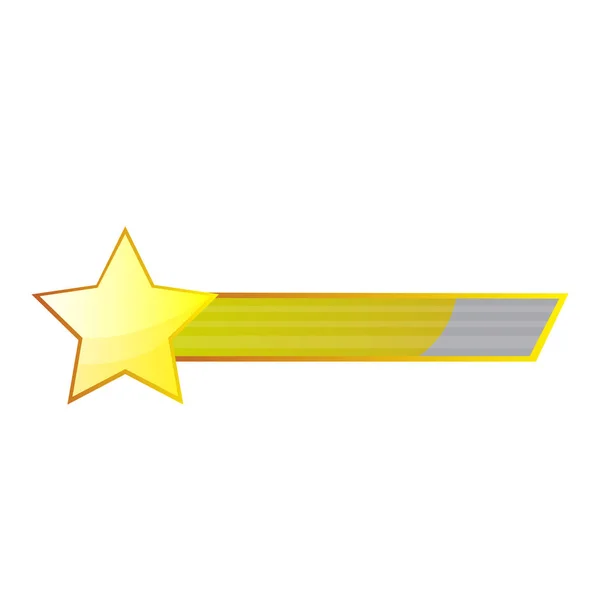Videospielbar mit einem Stern — Stockvektor