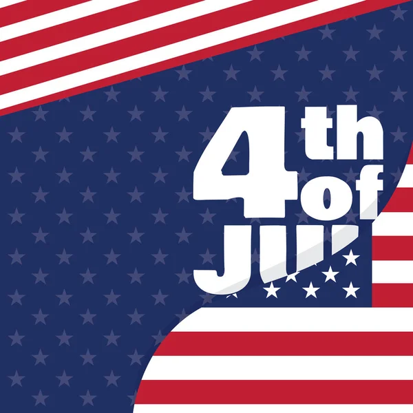 День незалежності США графічний дизайн — стоковий вектор