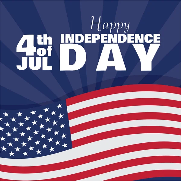 USA Dzień Niepodległości projekt graficzny — Wektor stockowy