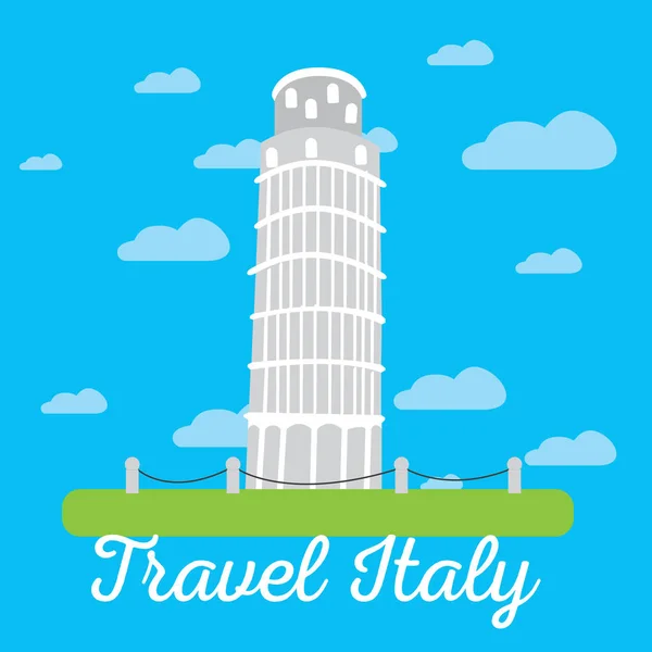 Cestování do Itálie — Stockový vektor