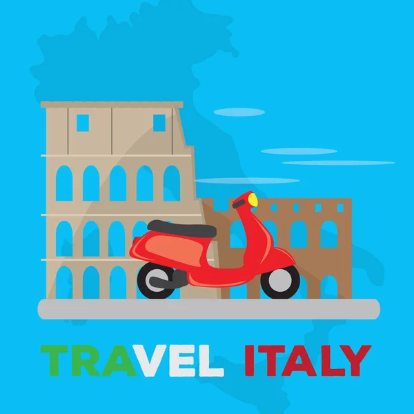 Cestování do Itálie — Stockový vektor