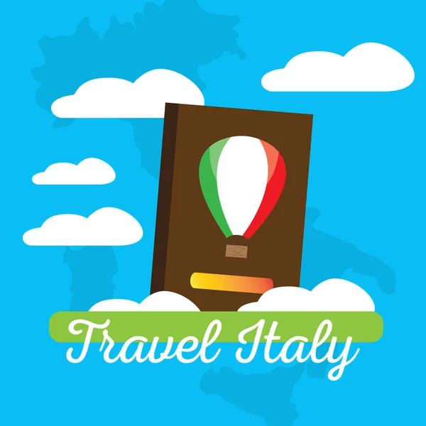 Reizen naar Italië — Stockvector