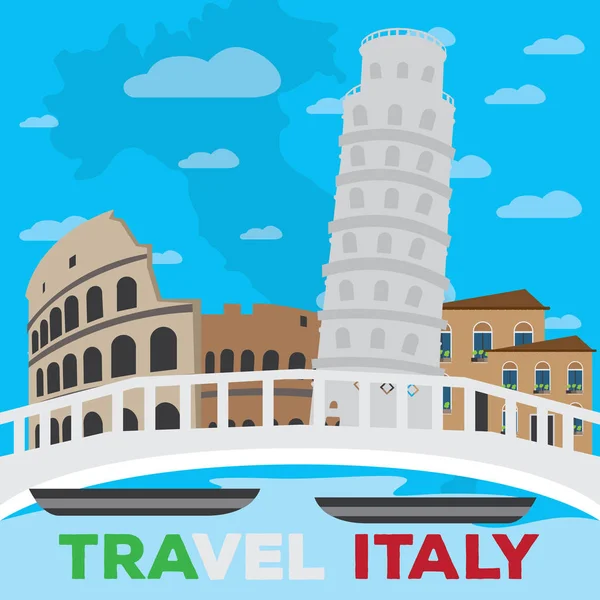 Resa till Italien — Stock vektor