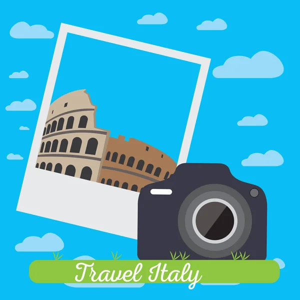 Viajar a Italia — Vector de stock