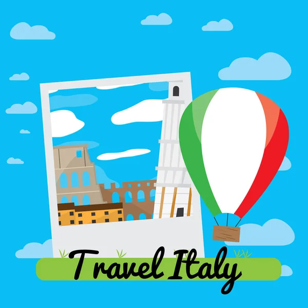Podróż do Włoch — Wektor stockowy