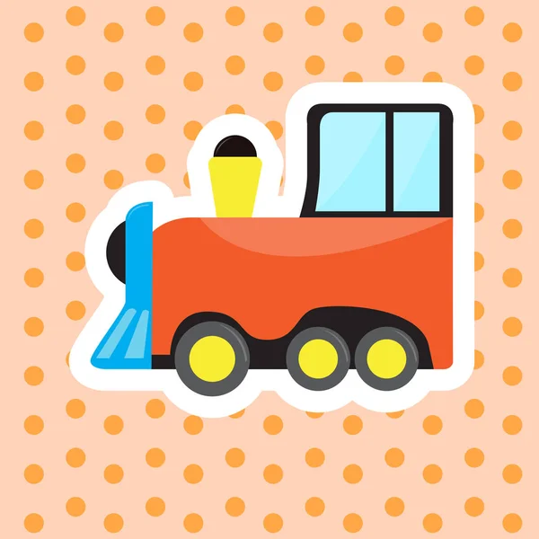 Isolated cute train toy — Stock Vector