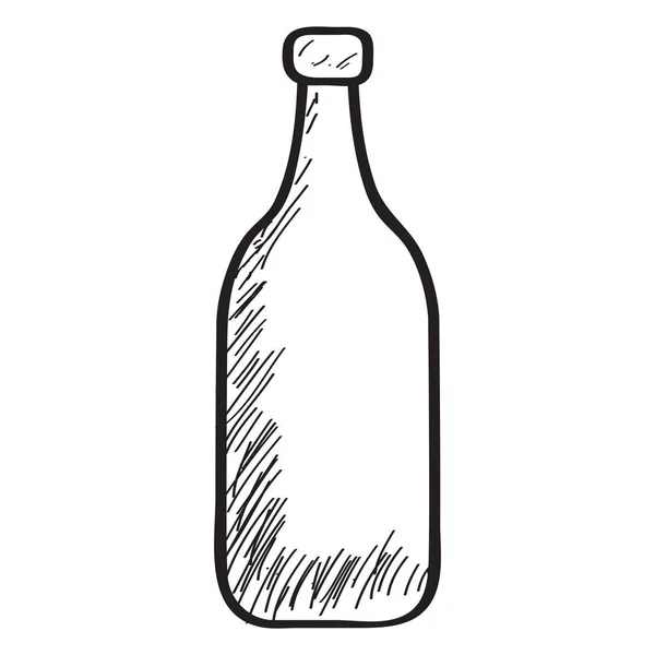 Эскиз бутылки — стоковый вектор
