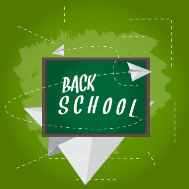 Okul posterine geri dön