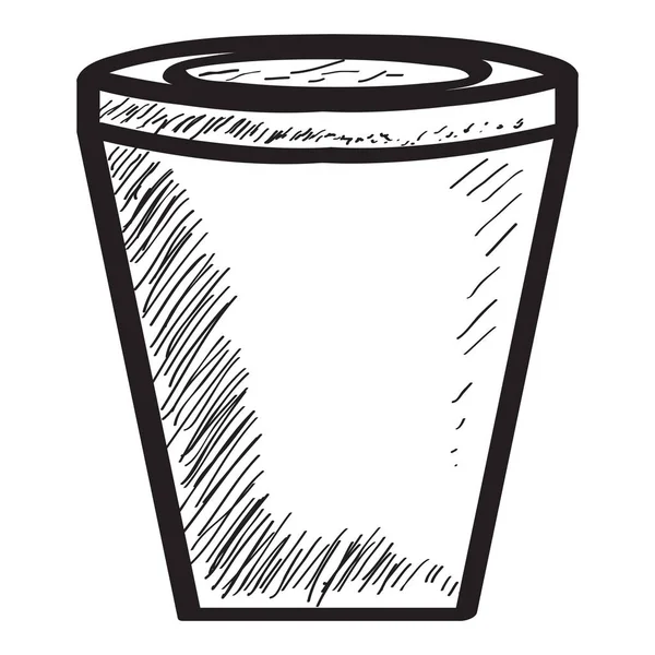 Croquis d'un verre — Image vectorielle