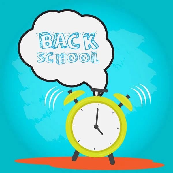 Back to school poster — Stock Vector