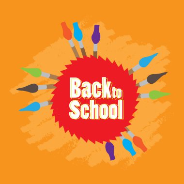 Okul posterine geri dön