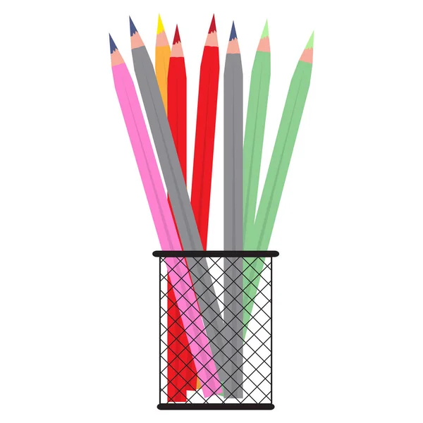 Groupe de couleurs de crayon — Image vectorielle