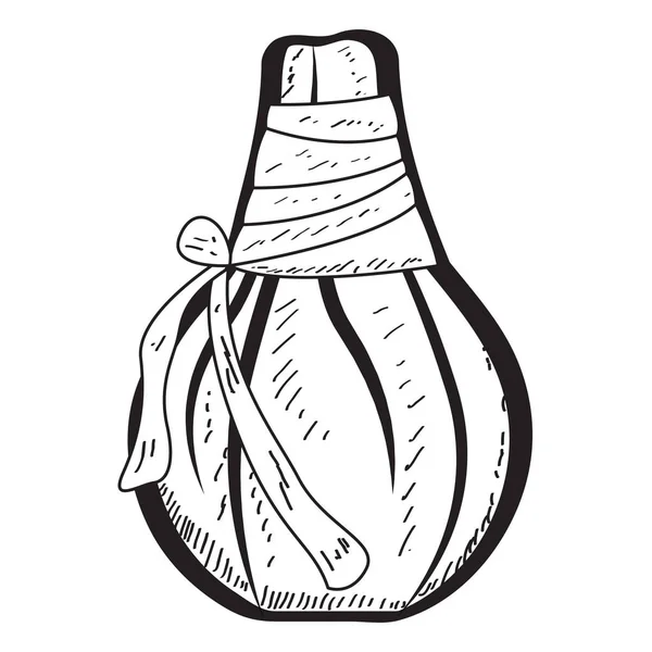 Croquis d'une bouteille vintage — Image vectorielle