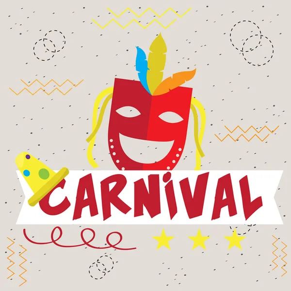 Gekleurde carnaval poster — Stockvector