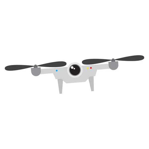 İzole uçan drone — Stok Vektör