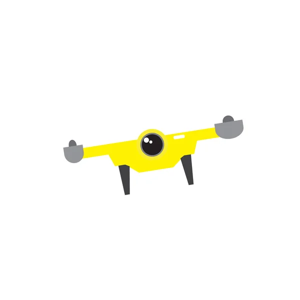 Isolated flying drone — Stock Vector