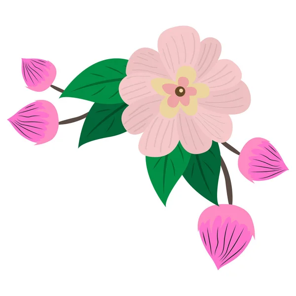 Ізольована квітка зображення — стоковий вектор
