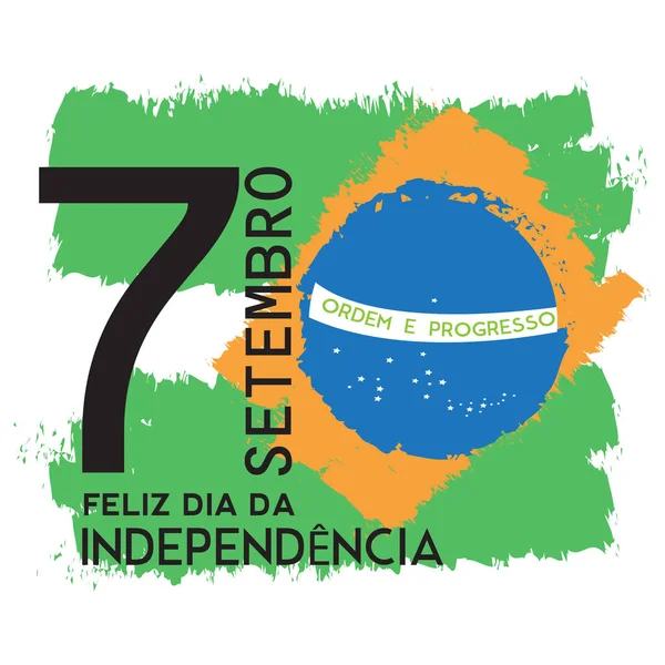Иллюстрация Дня независимости Бразилии — стоковый вектор