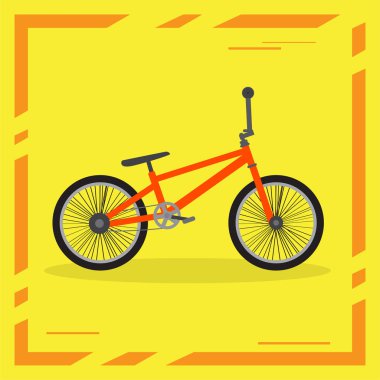 Yalıtılmış bisiklet görüntüsü