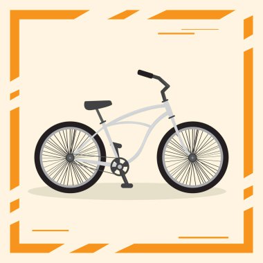 Yalıtılmış bisiklet görüntüsü