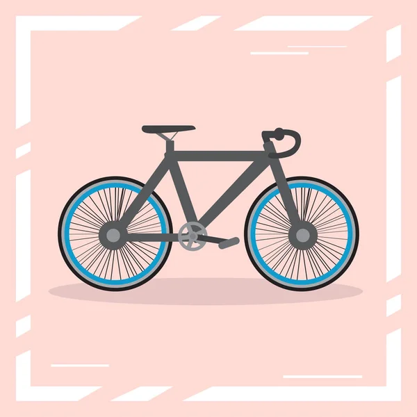 Изолированное изображение велосипеда — стоковый вектор