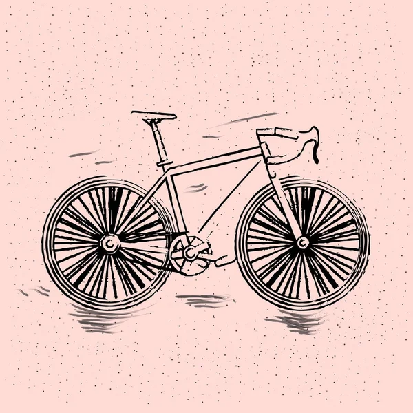 Isolated bicycle sketch — Stock Vector