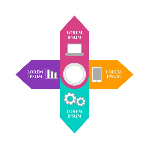 Business infographics illustration — Stock Vector