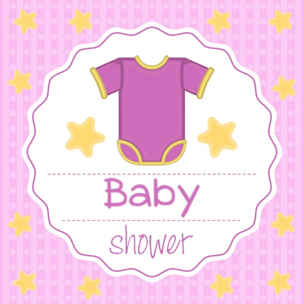 Baby shower kort — Stock vektor