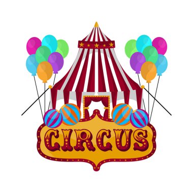 İzole sirk çadırı