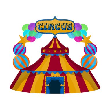 İzole sirk çadırı