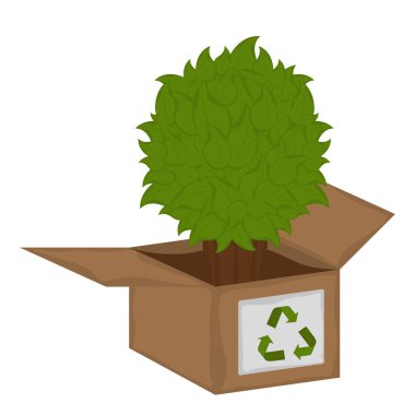 Geri dönüşüm kavramı illüstrasyon