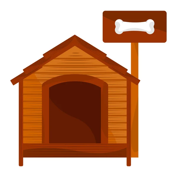 Изолированный собачий домик — стоковый вектор
